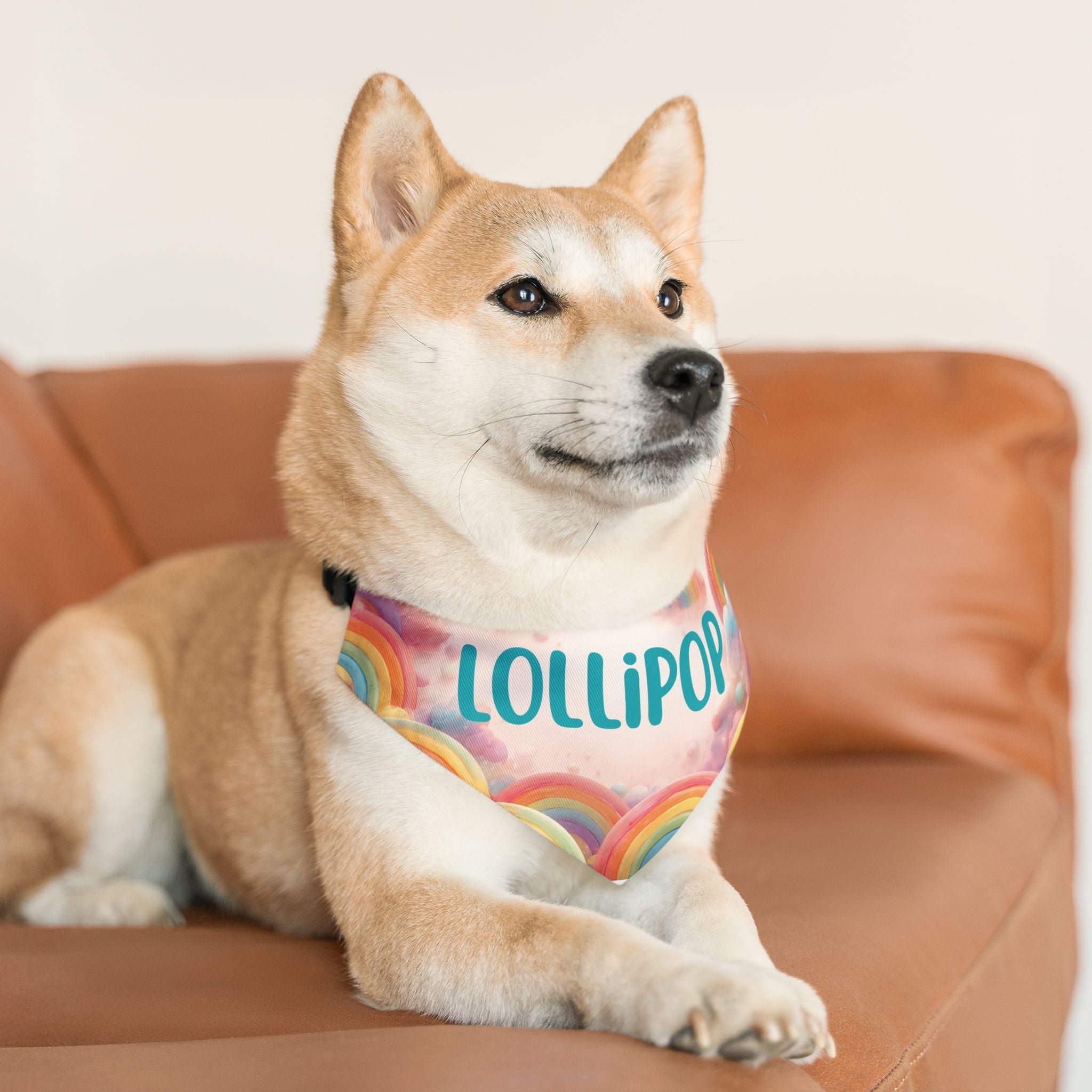 Lollipop Rainbow Pet Bandana