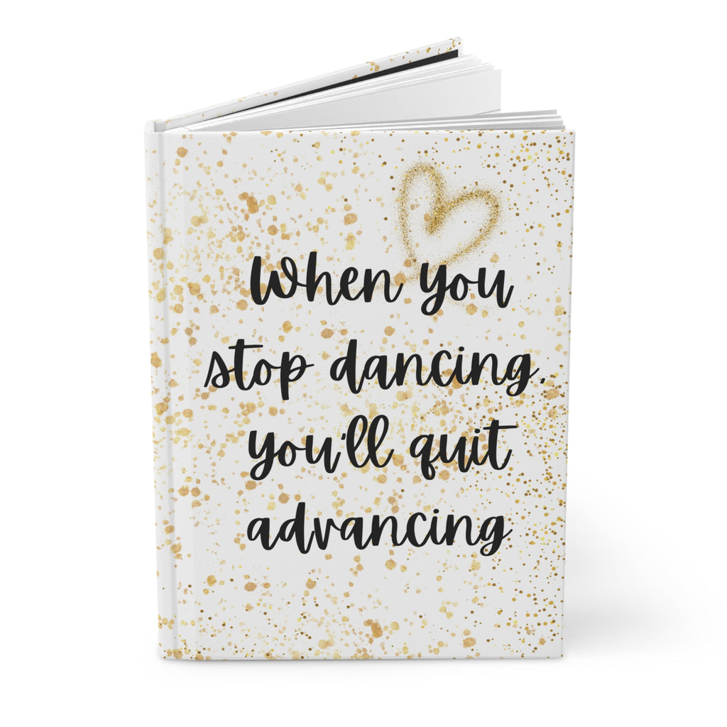 Inspirational Matte Hardcover Journal White & Gold