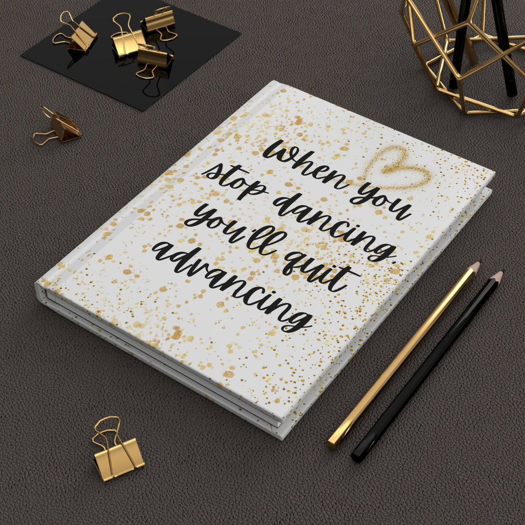 Inspirational Matte Hardcover Journal White & Gold