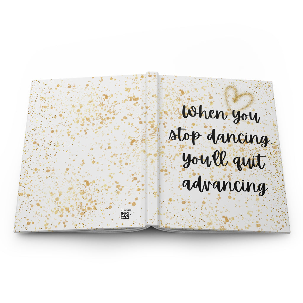 Inspirational Matte Hardcover Journal White & Gold