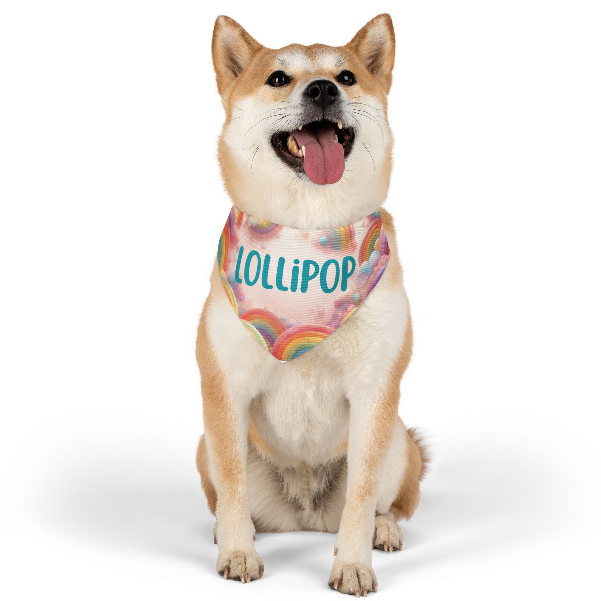 Lollipop Rainbow Pet Bandana