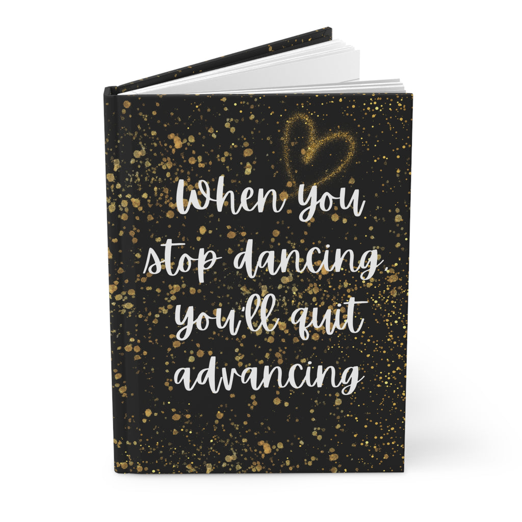 Inspirational Hardcover Journal Matte Black & Gold