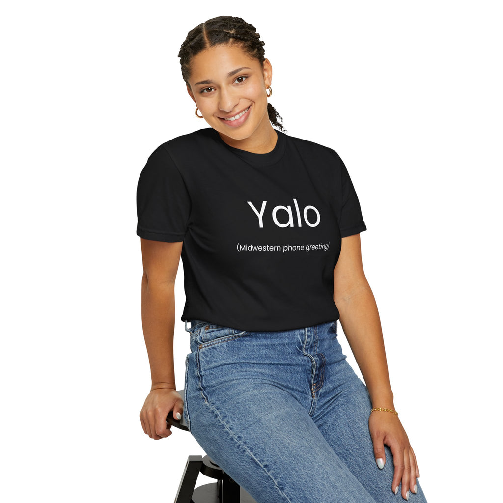 Yalo Midwest Phone Greeting Humor Tee