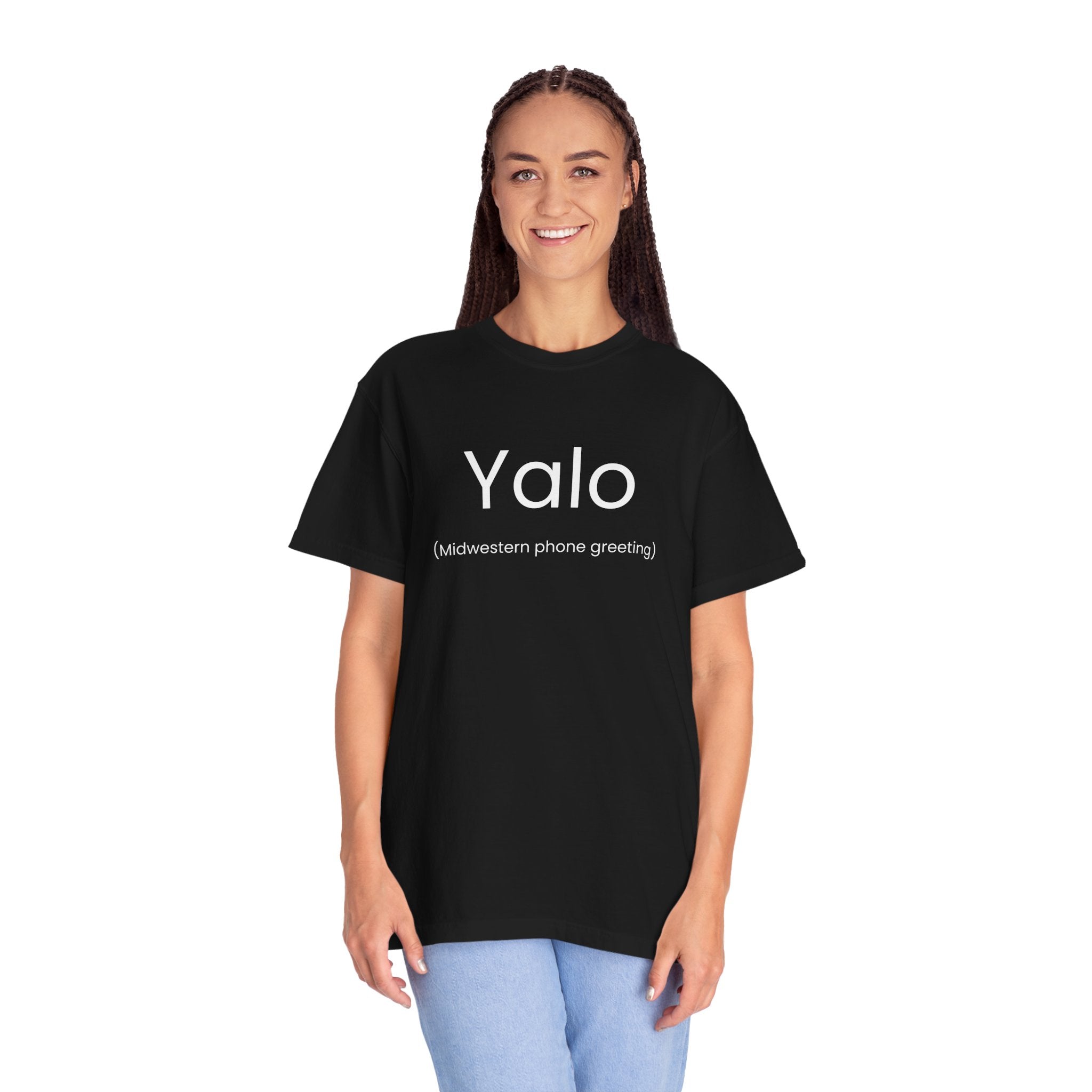 Yalo Midwest Phone Greeting Humor Tee