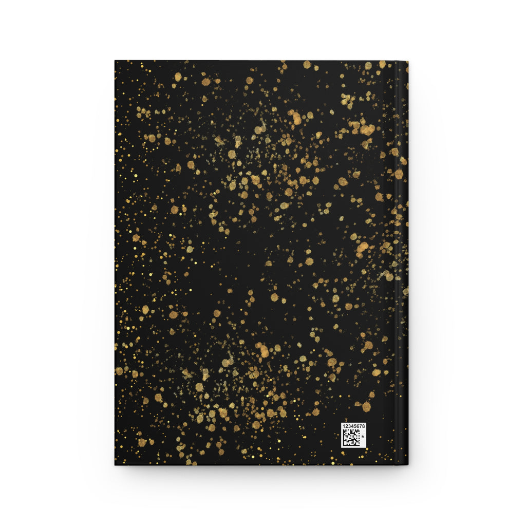 Inspirational Hardcover Journal Matte Black & Gold