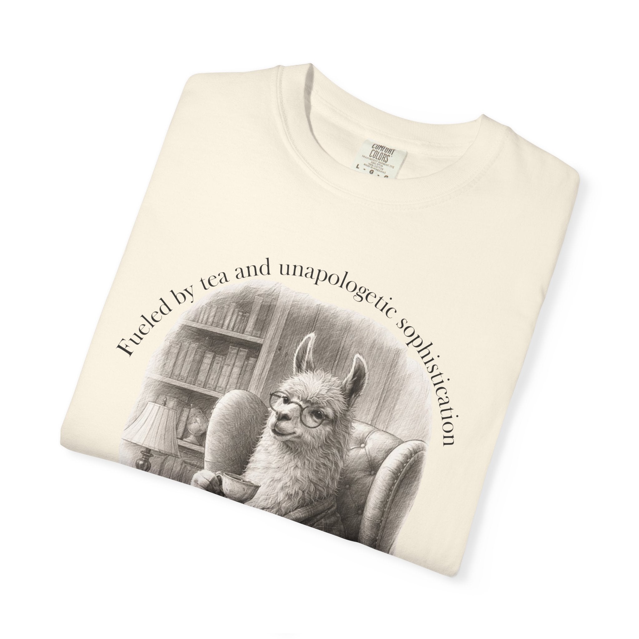 Reading Llama Vintage Library Bookish Scene