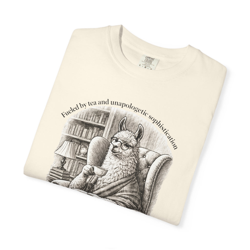 Reading Llama Vintage Library Bookish Scene