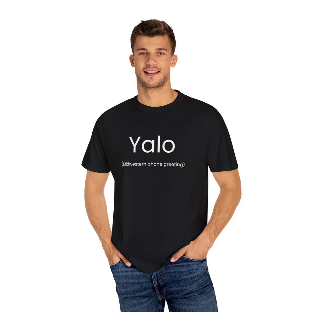 Yalo Midwest Phone Greeting Humor Tee