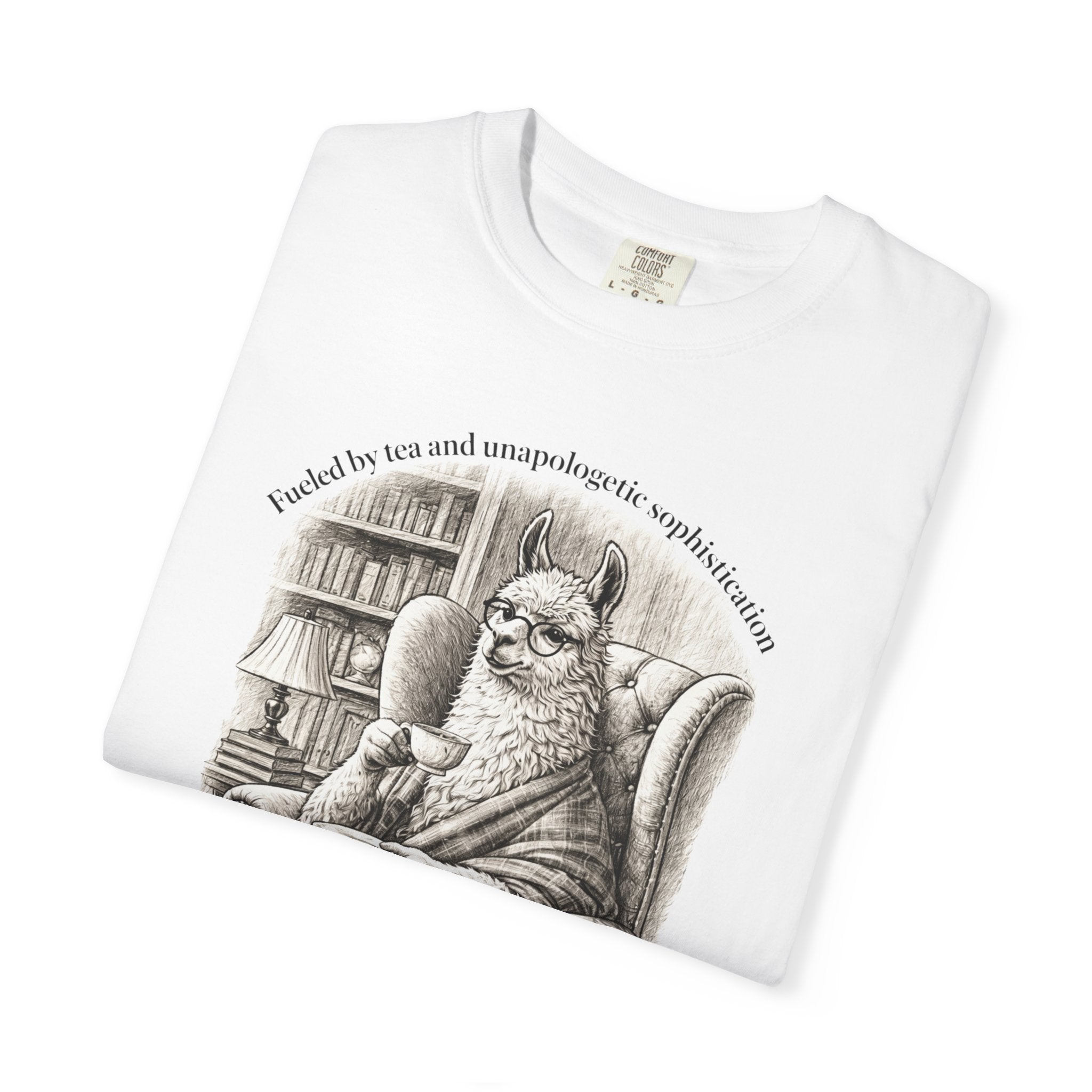 Reading Llama Vintage Library Bookish Scene
