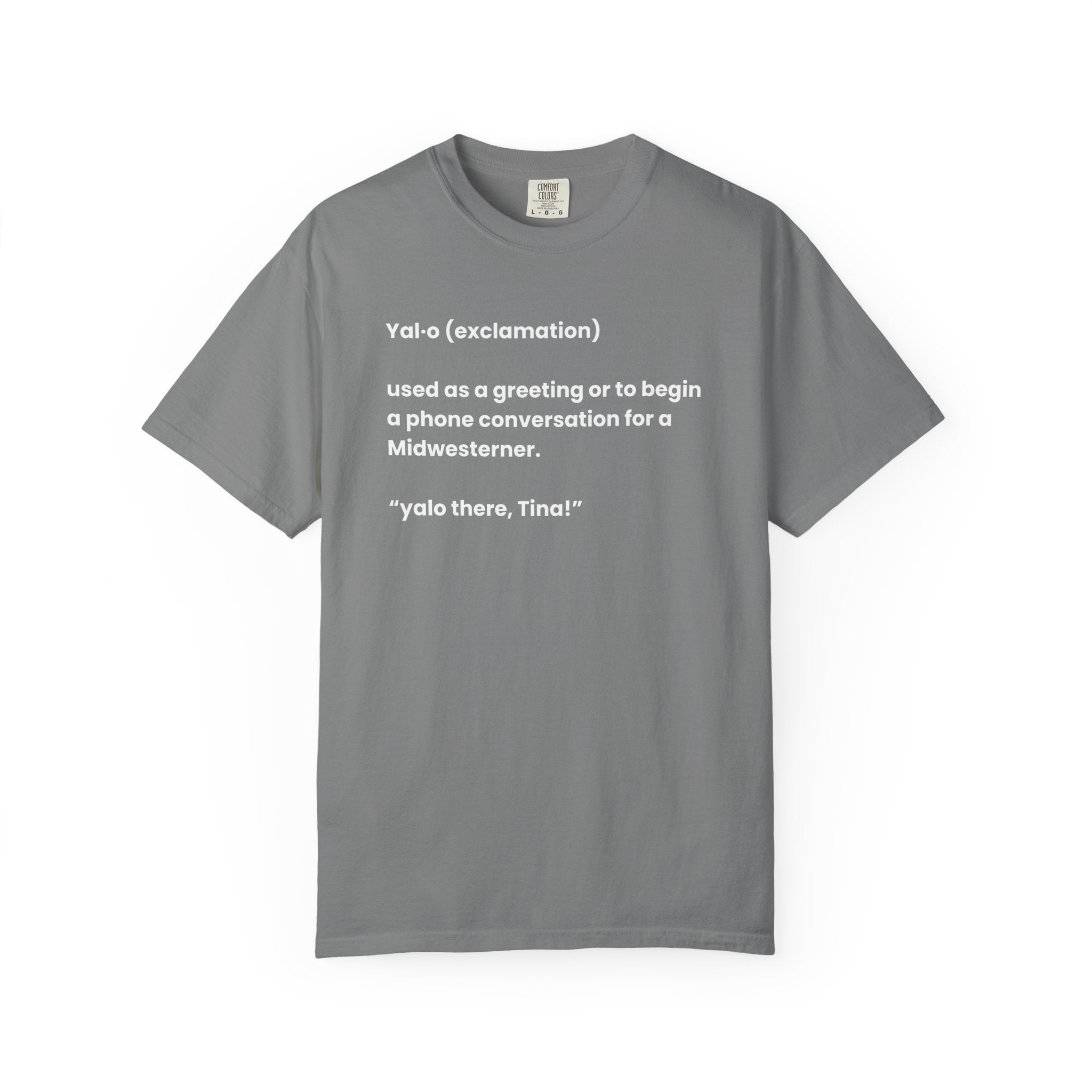 Yalo Midwest Phone Greeting Humor Tee