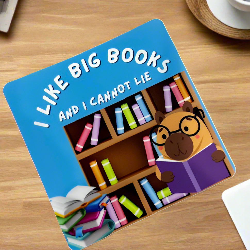 I Like Big Books Sticker (Capybara)